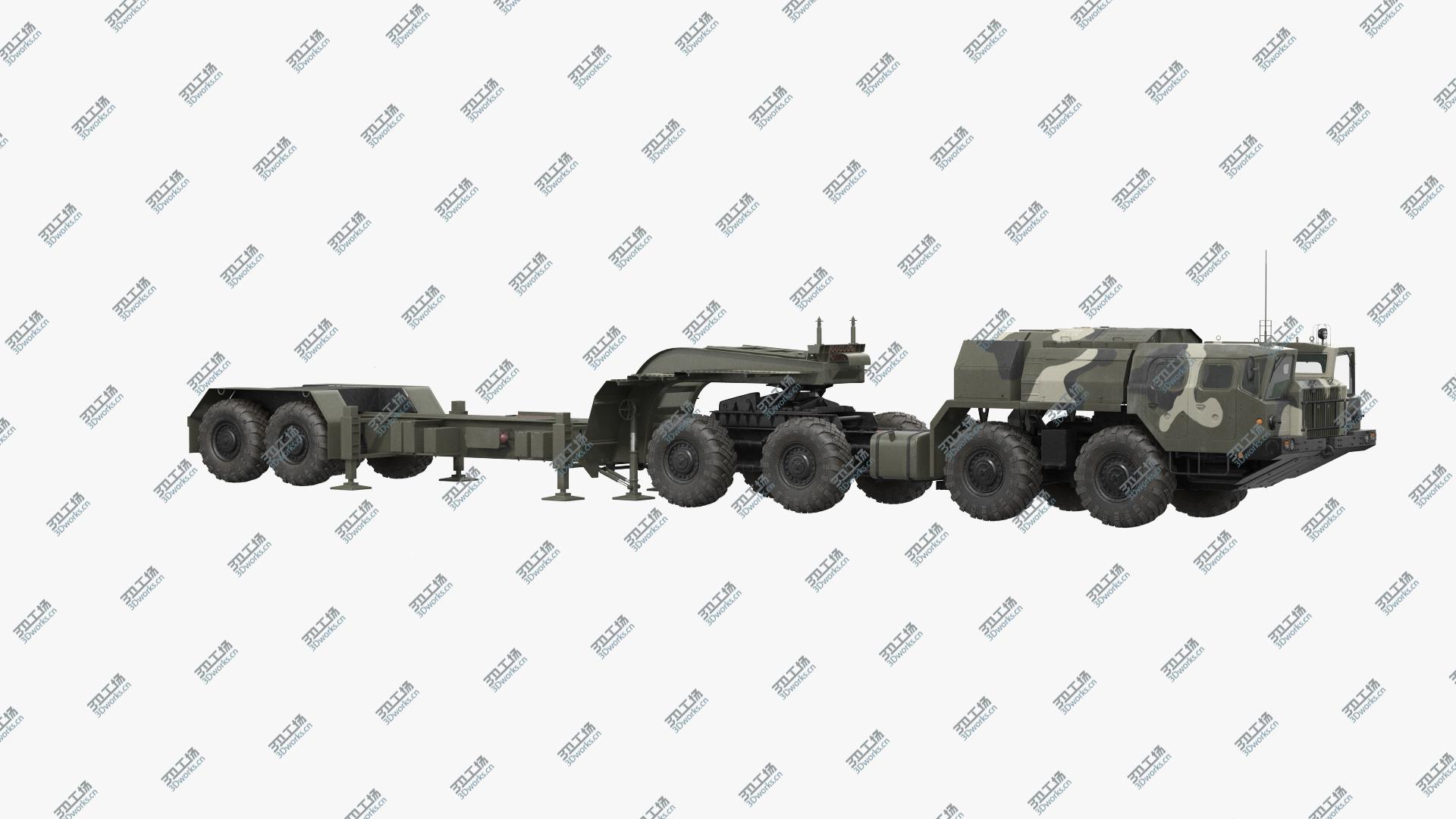 images/goods_img/20210313/3D MAZ 7410 with Semi Trailer Camo Rigged/4.jpg